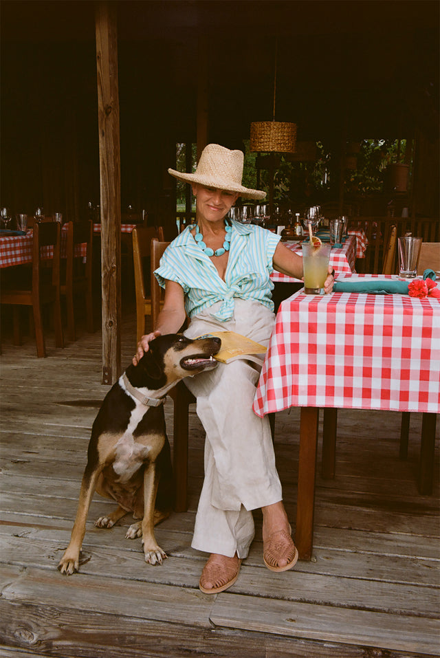 The Notched Collar Short Sleeve, Coppola Stripes